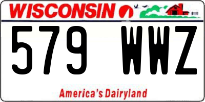 WI license plate 579WWZ