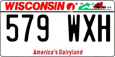 WI license plate 579WXH