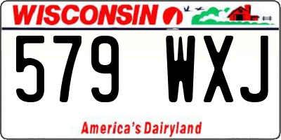 WI license plate 579WXJ