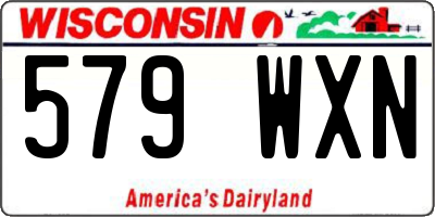 WI license plate 579WXN