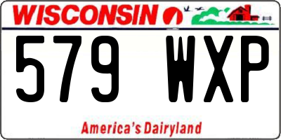 WI license plate 579WXP