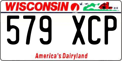 WI license plate 579XCP