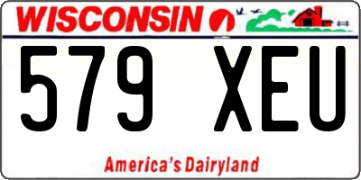 WI license plate 579XEU