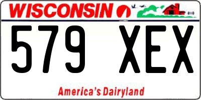 WI license plate 579XEX