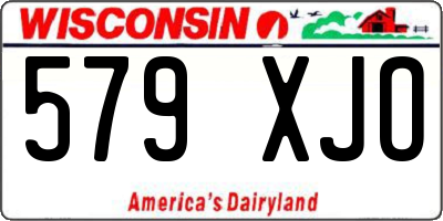 WI license plate 579XJO