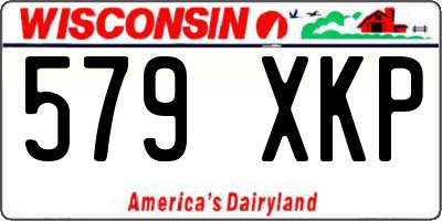 WI license plate 579XKP