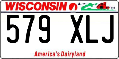 WI license plate 579XLJ