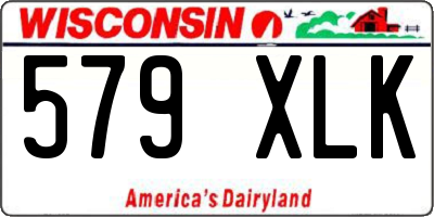 WI license plate 579XLK