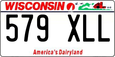 WI license plate 579XLL