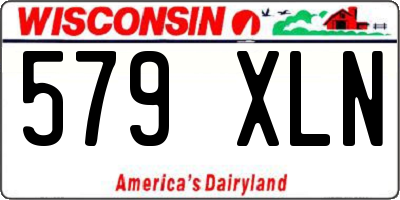 WI license plate 579XLN