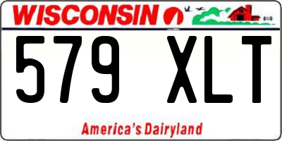 WI license plate 579XLT