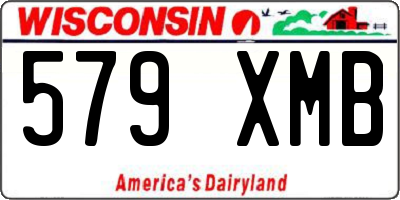 WI license plate 579XMB