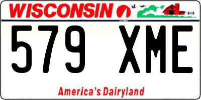 WI license plate 579XME