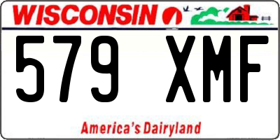WI license plate 579XMF