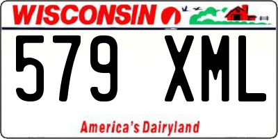 WI license plate 579XML