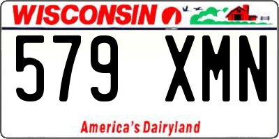 WI license plate 579XMN