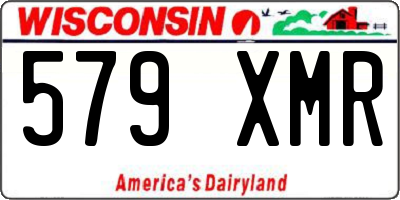 WI license plate 579XMR