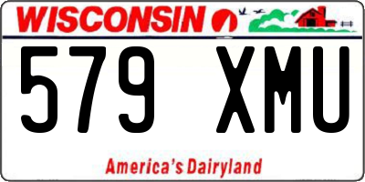 WI license plate 579XMU