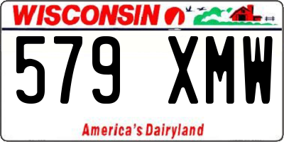 WI license plate 579XMW