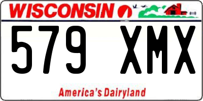 WI license plate 579XMX