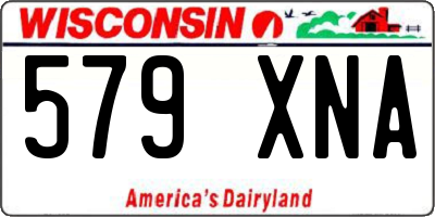 WI license plate 579XNA