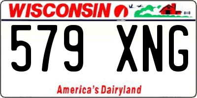 WI license plate 579XNG