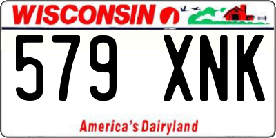 WI license plate 579XNK