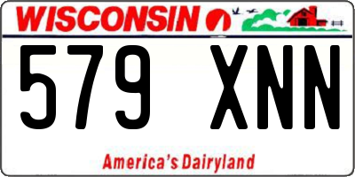 WI license plate 579XNN