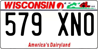WI license plate 579XNO