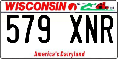 WI license plate 579XNR
