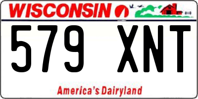 WI license plate 579XNT