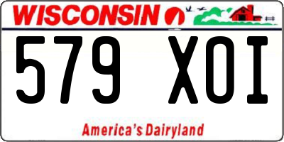 WI license plate 579XOI