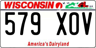 WI license plate 579XOV