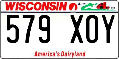 WI license plate 579XOY