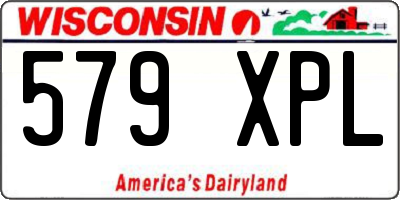 WI license plate 579XPL