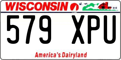 WI license plate 579XPU