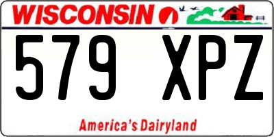 WI license plate 579XPZ