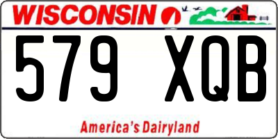 WI license plate 579XQB