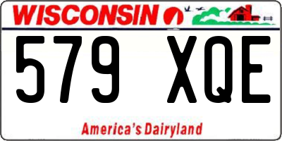 WI license plate 579XQE