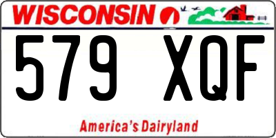 WI license plate 579XQF