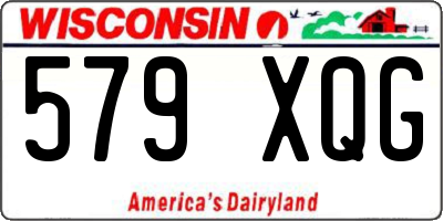 WI license plate 579XQG