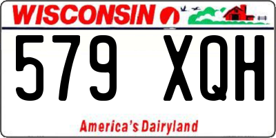 WI license plate 579XQH