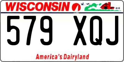 WI license plate 579XQJ