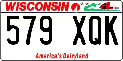 WI license plate 579XQK
