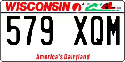 WI license plate 579XQM