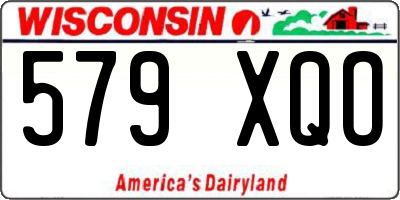 WI license plate 579XQO