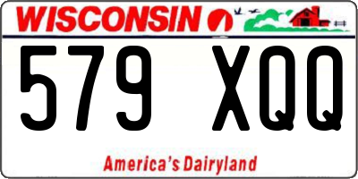 WI license plate 579XQQ