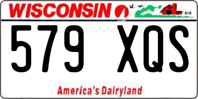 WI license plate 579XQS