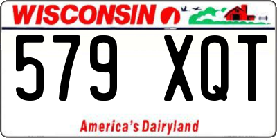 WI license plate 579XQT