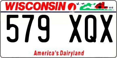 WI license plate 579XQX